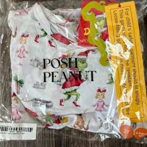 Posh Peanut Whoville Grinch 2 Piece Pajama Set